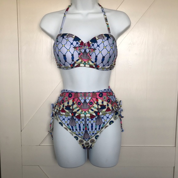 High waisted tribal bikini - Picture 6 of 7